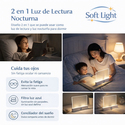 Lámpara de lectura nocturna portátil
