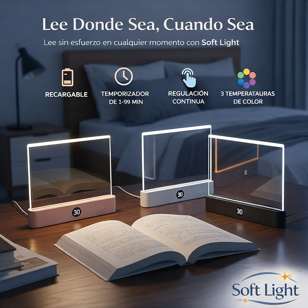 Lámpara de lectura nocturna portátil